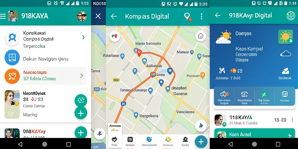 Tampilan antarmuka aplikasi 918KAYA yang modern dan intuitif.