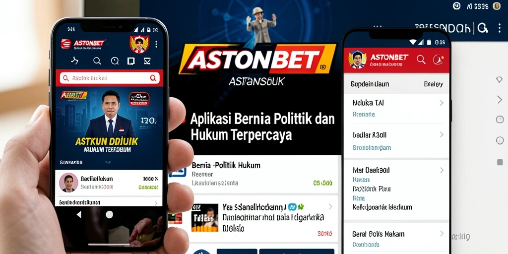 Tampilan antarmuka aplikasi ASTONBET yang modern dan informatif.