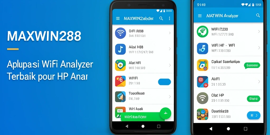 Antarmuka aplikasi MAXWIN288 untuk analisis WiFi yang mudah.