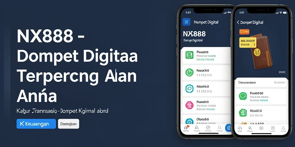 Antarmuka aplikasi NX888 yang sederhana dan fungsional untuk Dompet Digital.