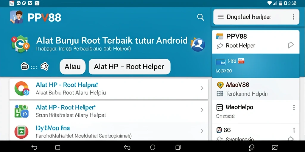Tampilan antarmuka aplikasi PPV88 yang user-friendly dan mudah digunakan.