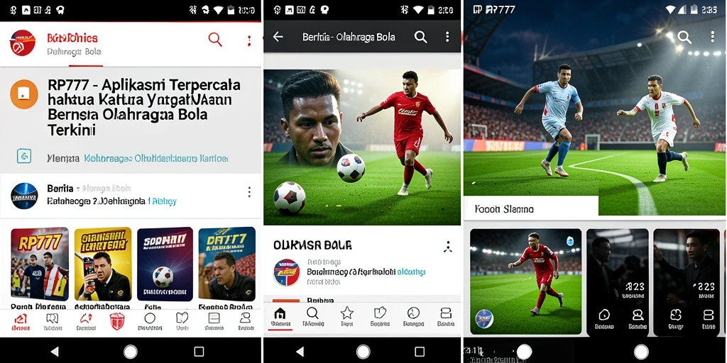 Tampilan antarmuka aplikasi RP777 yang informatif dan menarik.