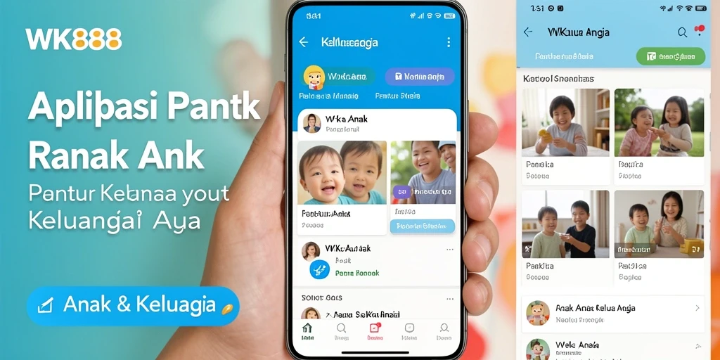 Antarmuka WK888 yang intuitif dan mudah digunakan untuk memantau anak.