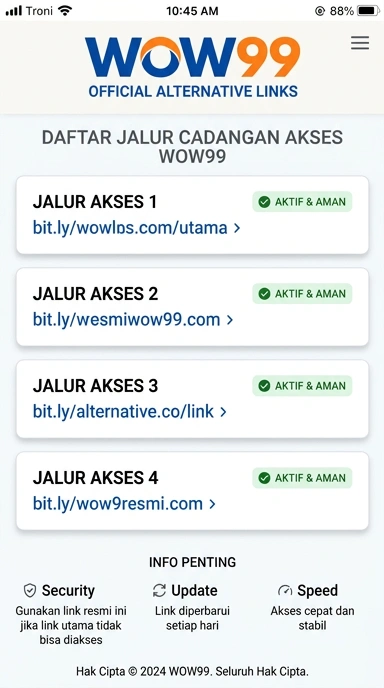 Link Alternatif wow99 untuk Pengguna Android Indonesia