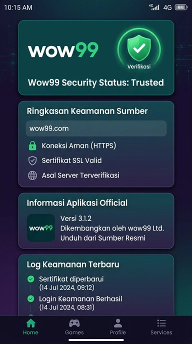 Kanal Resmi Wow99 untuk Pengguna Android Indonesia
